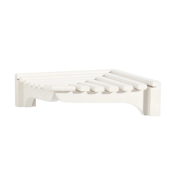 Pottery Barn DECLAN Corner Shelf Retired WHITE New in Box Sealed W/Hardware